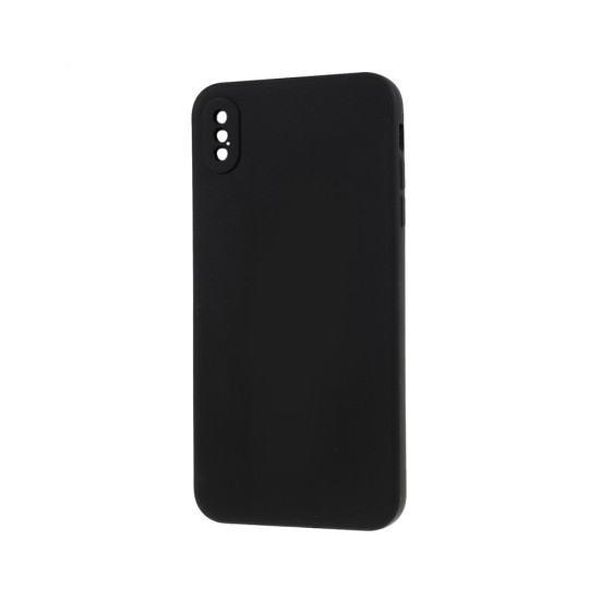 Silicone Case with Camera Shield for Apple iPhone Xs Black
